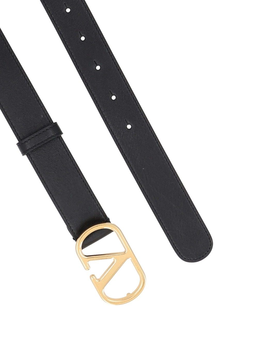Valentino Garavani Valentino Garavani Women Vlogo Signature Leather Belt