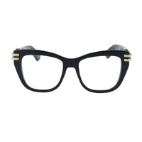 Dior Eyeglasses Square Full Rim, Shiny Black Frame and Clear Blue Block Lens Lens CDIOROS1F10BB