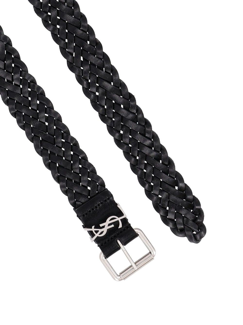 Saint Laurent Saint Laurent Men Woven Belt