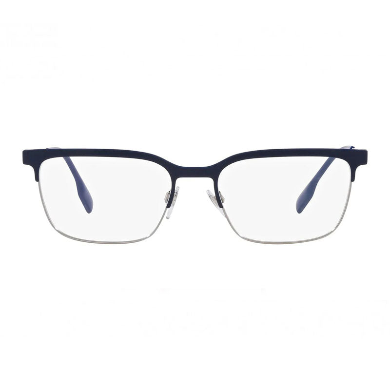 Burberry Burberry Eyeglasses Square Full Rim, Blue Frame and Clear Demo Lenses Lens BE13751003