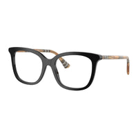 Burberry Eyeglasses Square Full Rim, Black Frame and Clear Demo Lens Lens BE24304161