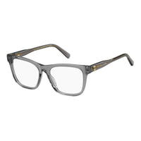 Marc Jacobs Eyeglasses Square Full Rim, Transparent Grey Frame and Clear Demo Lenses Lens MARC6300KB700
