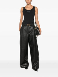 P.a.r.o.s.h. P.A.R.O.S.H. Women Leather Wide-Leg Pants
