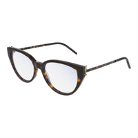 Saint Laurent Saint Laurent Eyeglasses Cat Eye Full Rim, Black Frame and Clear Demo Lenses Lens SLM48_A002