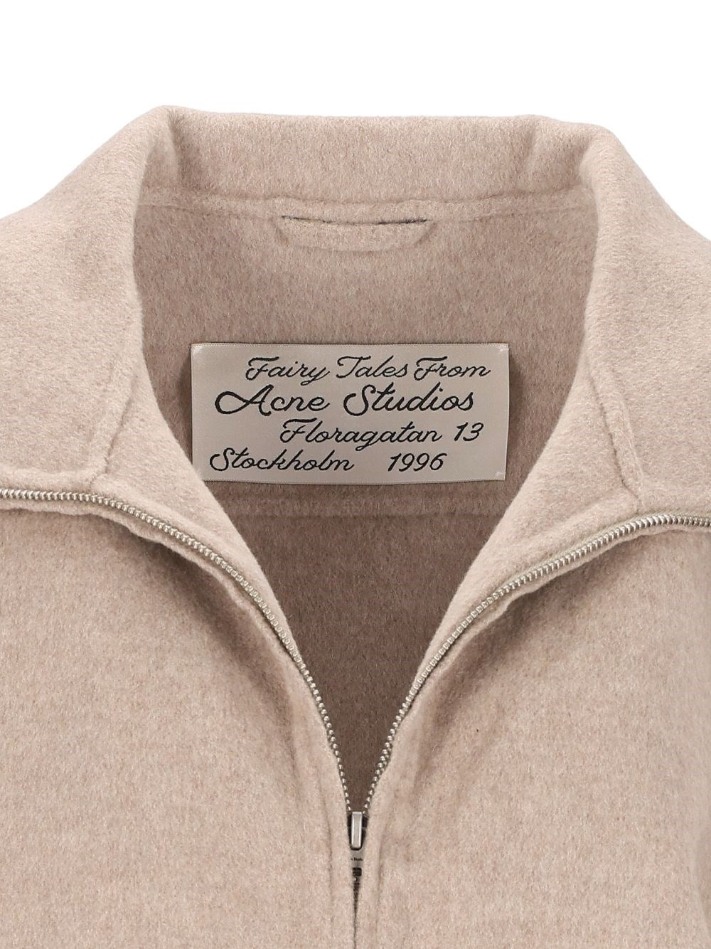 Acne Studios Women Wool Pea Coat With Zip