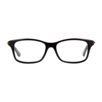 Gucci Eyeglasses Square Full Rim, Shiny Black/Green/Red Frame and Clear Demo Lenses Lens GG0720OA002