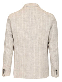 Tagliatore Men Double-Breasted Pinstriped Blazer
