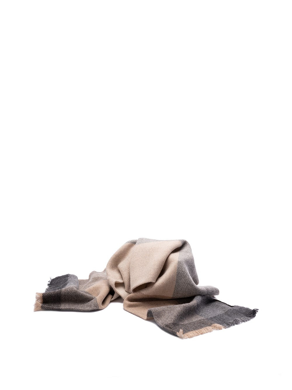 Brunello cucinelli Brunello Cucinelli Men Wool And Cashmere Check Scarf