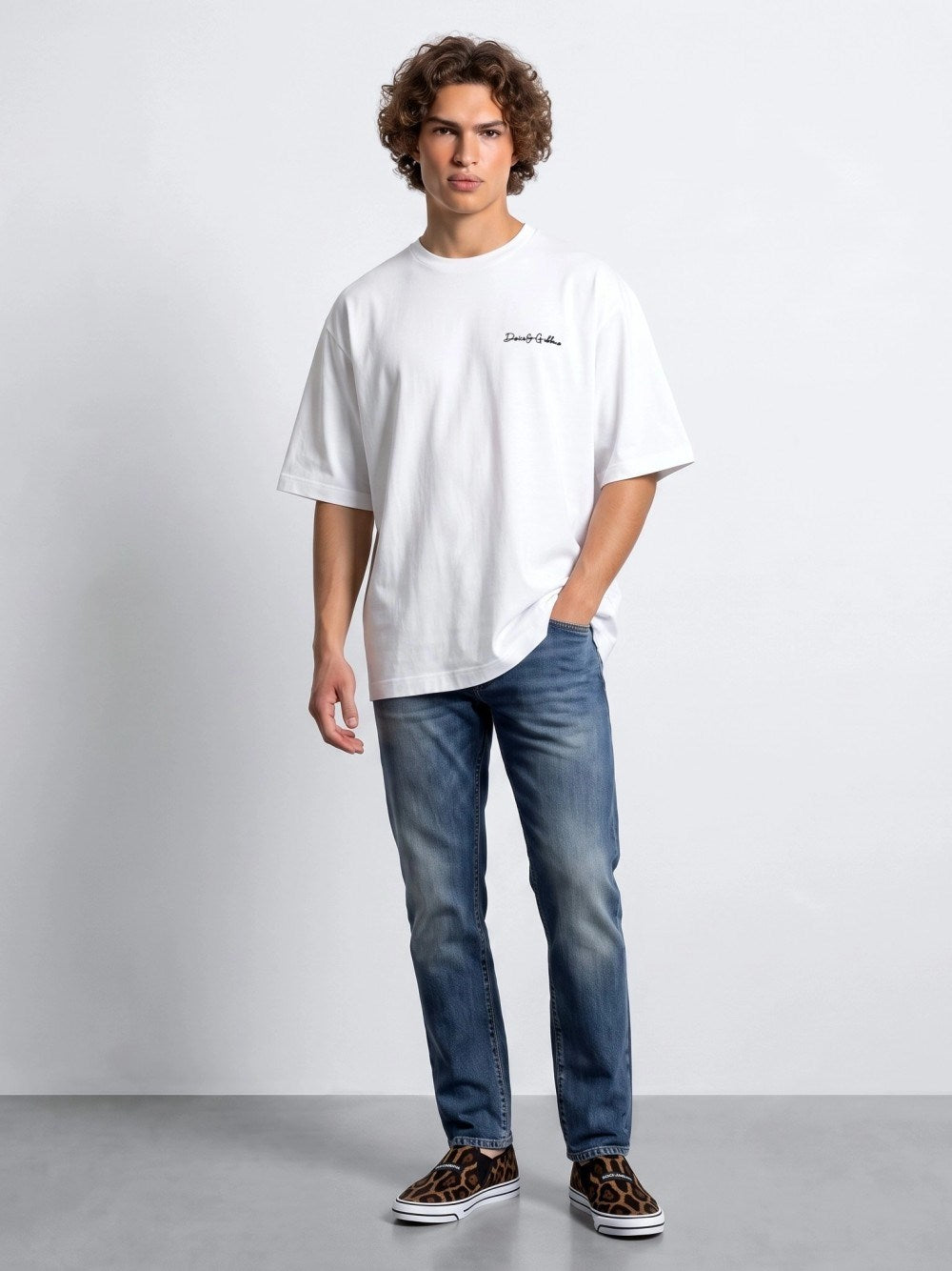 Dolce & Gabbana Men T-Shirt With Dolce & Gabbana Signature