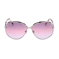 Tom Ford Sunglasses Round Full Rim, Ruthenium Frame and Violet Gradient Lens FT091314Z