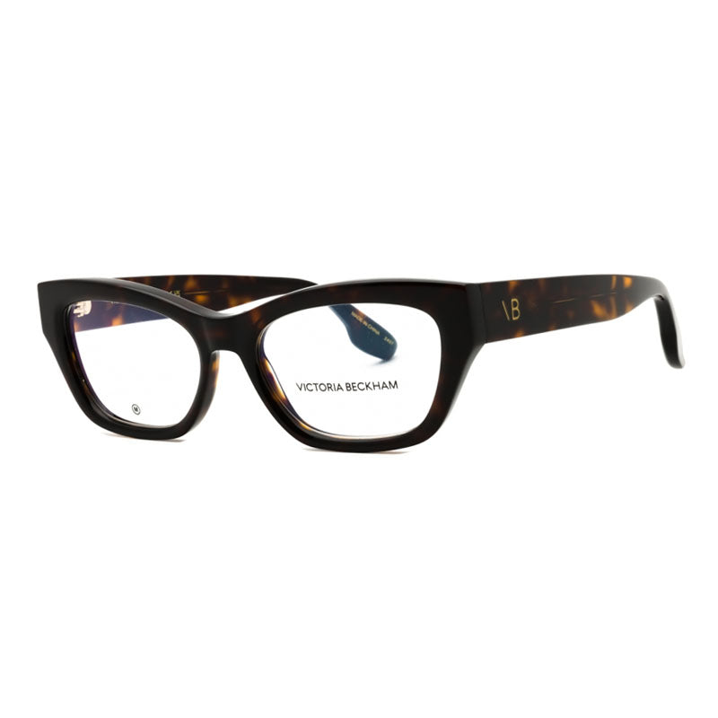 Victoria Beckham Eyeglasses Rectangle Full Rim, Black Frame and Clear Demo Lenses Lens VB2675001