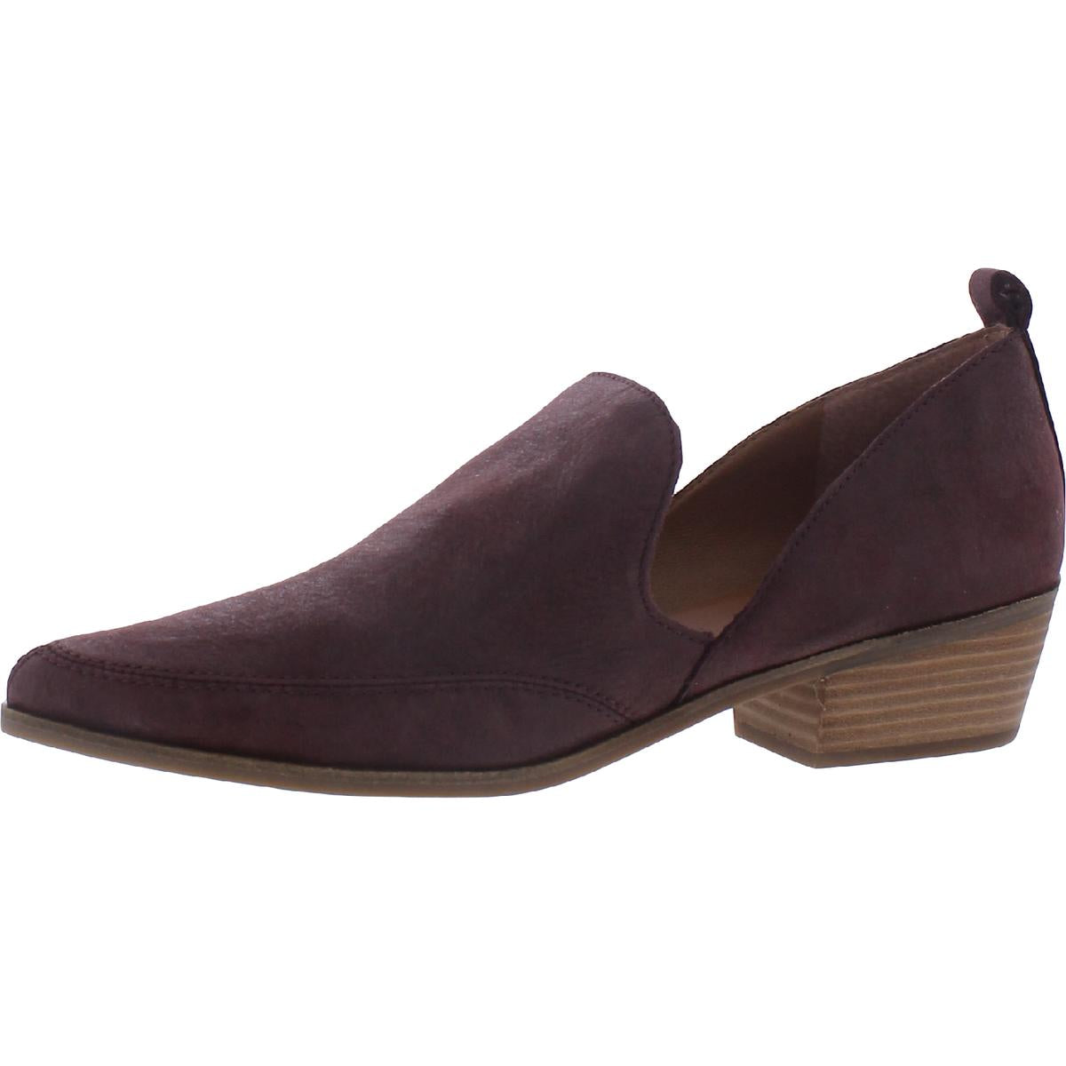 Mahzan Womens Comfort Insole Slip On Loafer Heels