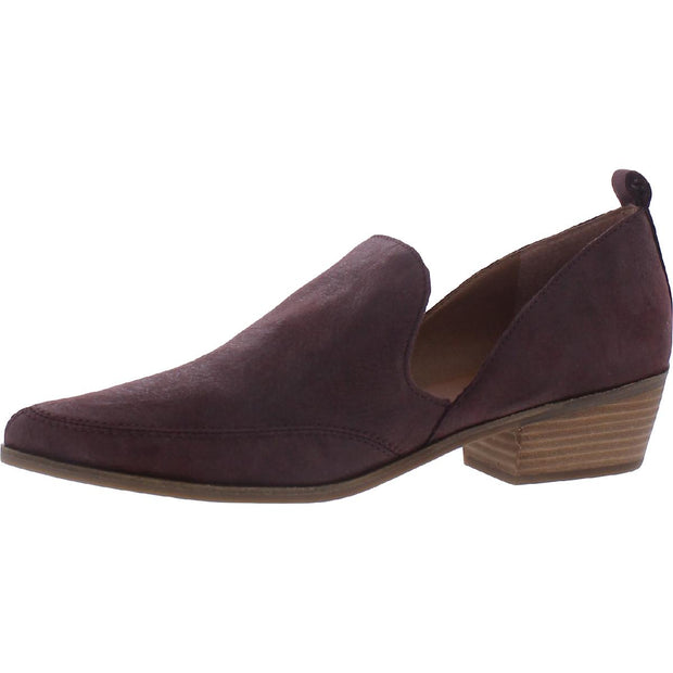 Mahzan Womens Comfort Insole Slip On Loafer Heels