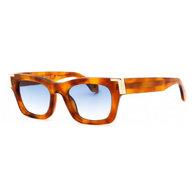 Palm Angels Sunglasses Cat Eye Full Rim, Grey Frame and Light Blue Lens PERI101WESTPORT0940