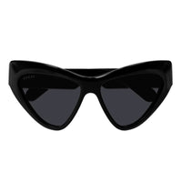Gucci Sunglasses Cat Eye Full Rim, Black Frame and Grey Lens GG1294S001