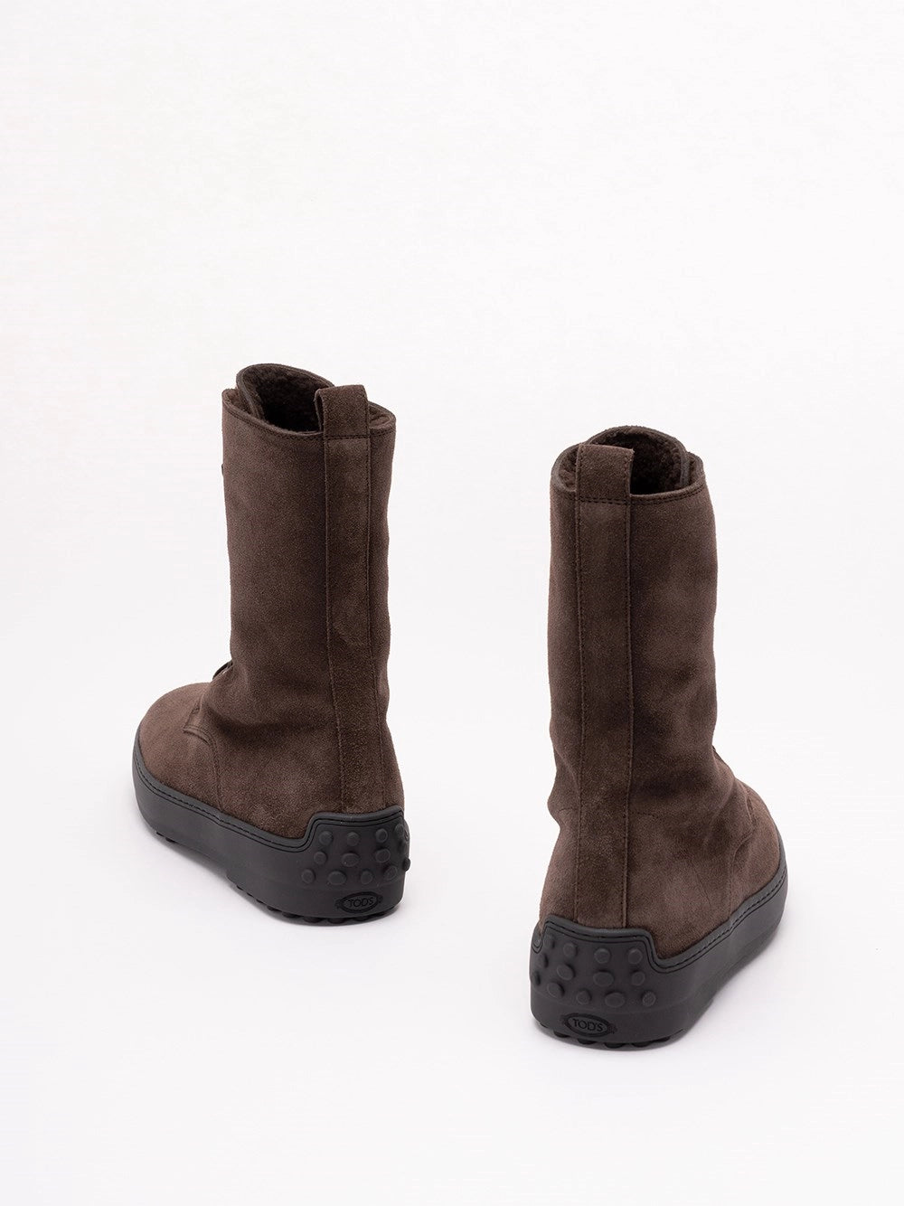 Tod's Women Winter Gommino Ankle Boots In Suede Leather