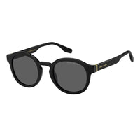 Marc Jacobs Sunglasses Round Full Rim, Black Frame and Grey Lens MARC640/S0807IR