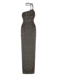 Tom Ford Shimmer One-Shoulder Chain-Strap Maxi Dress