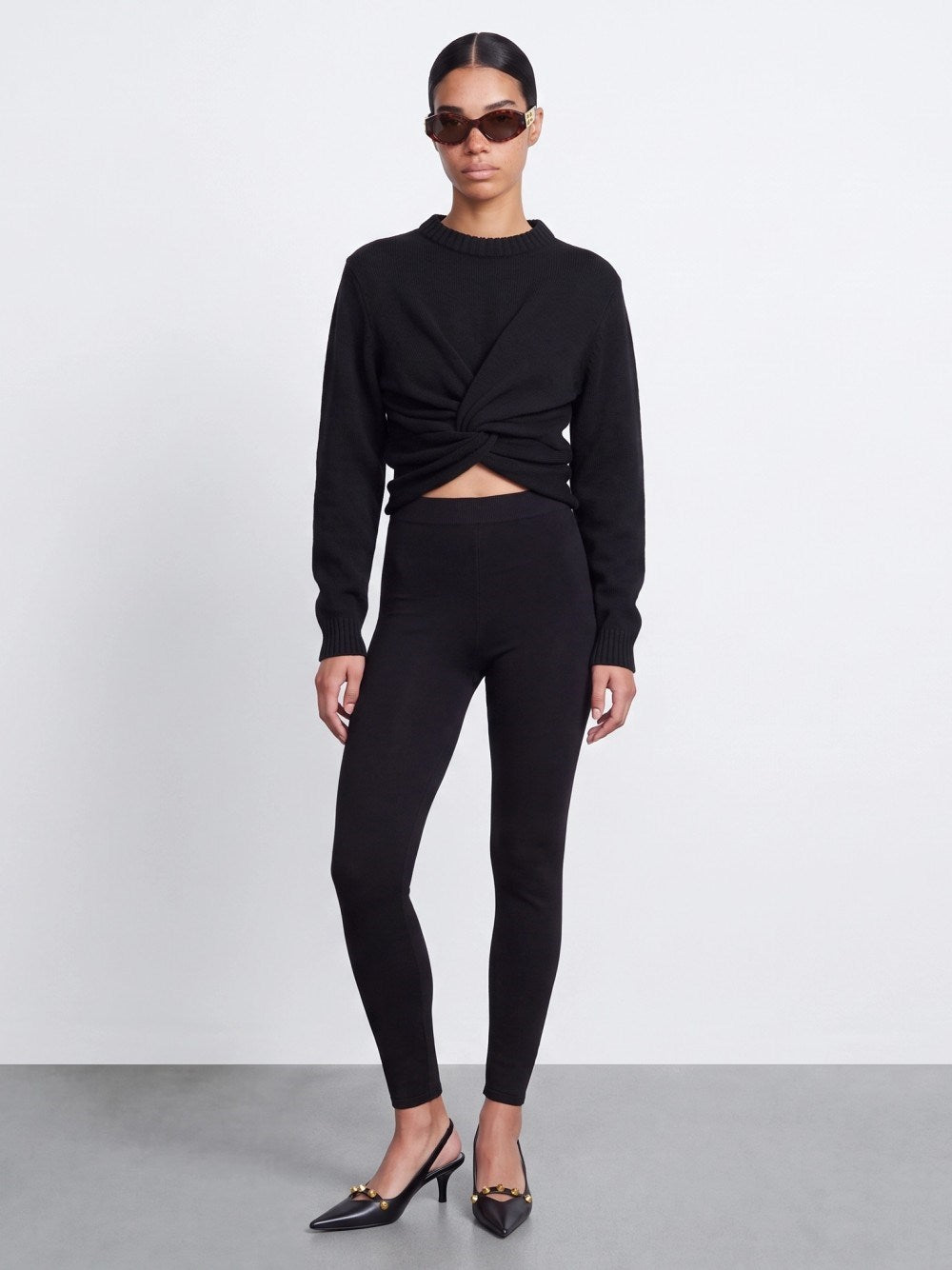 Balenciaga Women "Athletic" Knit Leggings