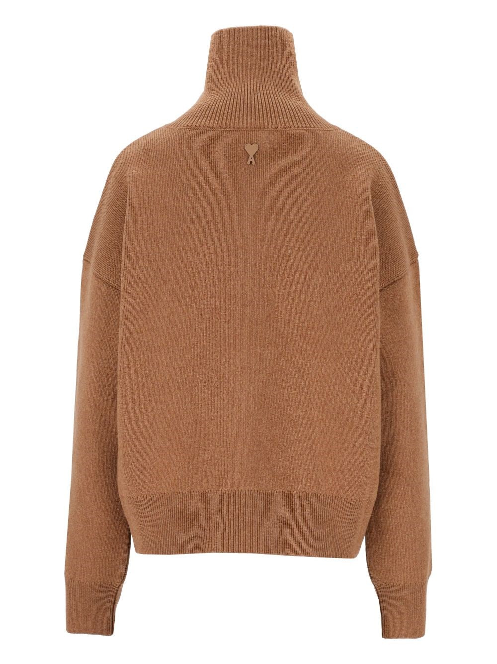 Ami Ami Women Wool Sweater With Buttoned Collar