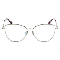 Tom Ford Eyeglasses Cat Eye Full Rim, Shiny Black Frame and Clear Blue Light Block Lens TF5667-B001