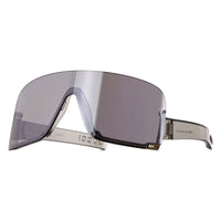 Gucci Sunglasses Shield Semi Rim, Transparent Light Grey Frame and Multilayer Silver Mirror Lens GG1637S002