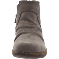 Remi Womens Faux Fur Leather Mid-Calf Boots