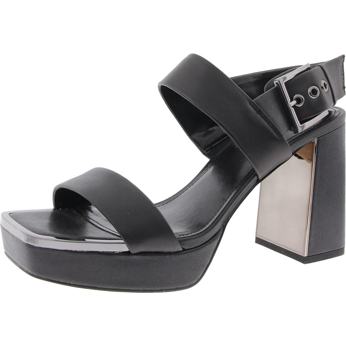 K1354258 Womens Block Heel Leather Block Heels