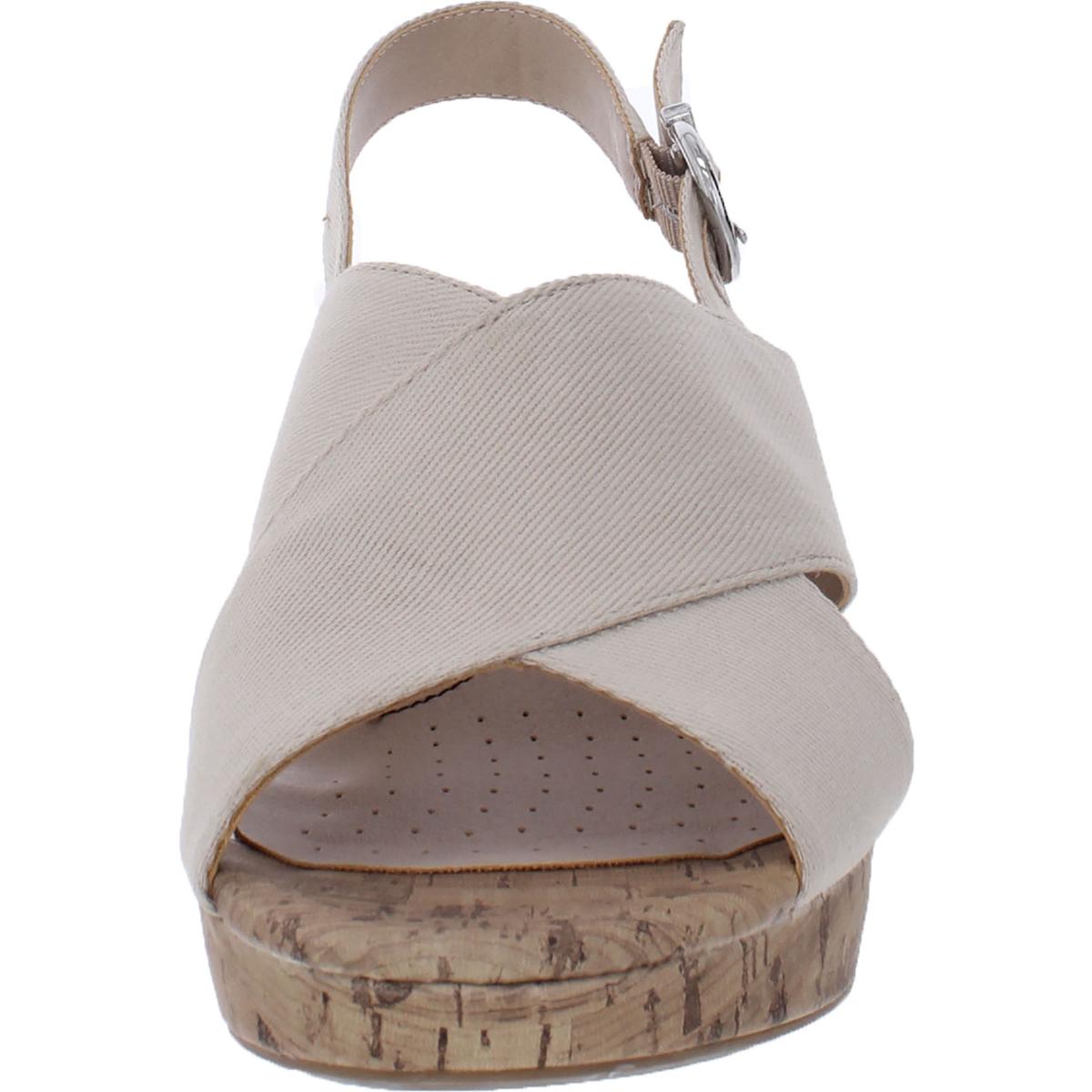 Lara Womens Padded Insole Canvas Platform Sandals