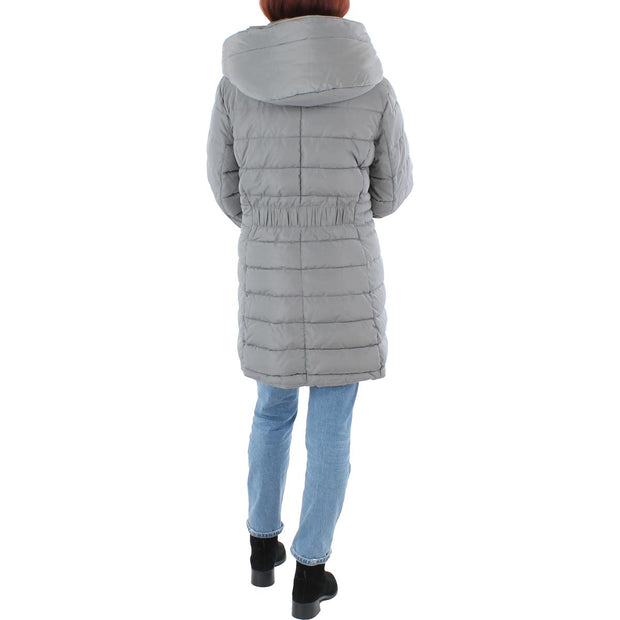 Plus Womens Quilted Cold Weather Long Coat