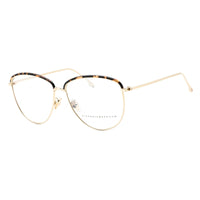 Victoria Beckham Eyeglasses Cat Eye Full Rim, Gold/Havana Frame and Clear Demo Lenses Lens VB2100716
