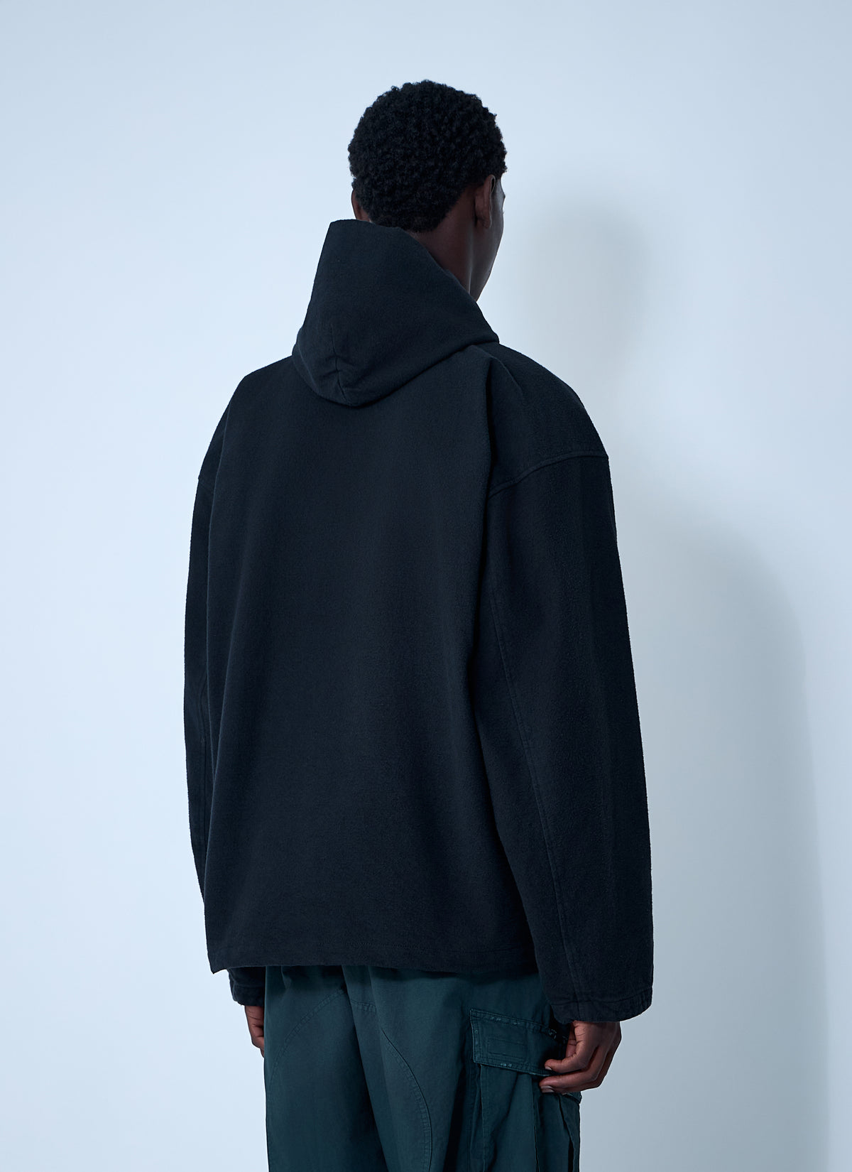 Balenciaga Men Logo Motif Zip-Up Jacket