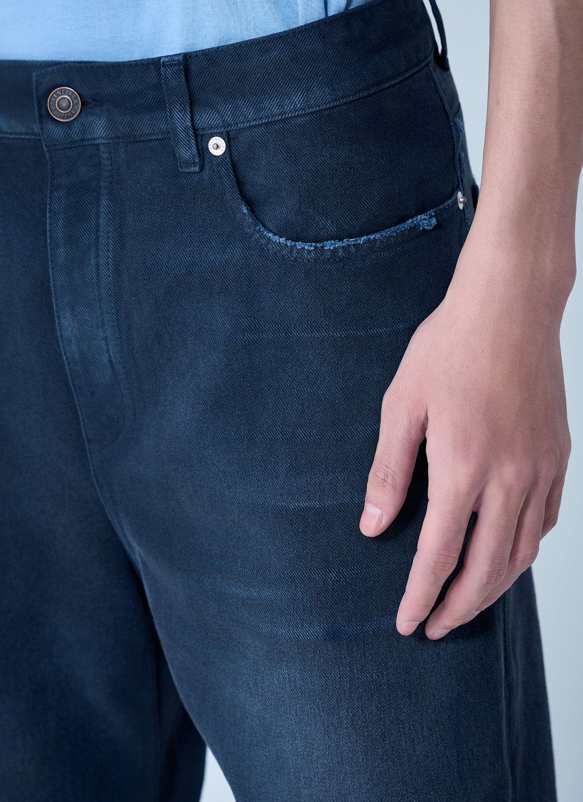 Balenciaga Men Curved Knee Pants