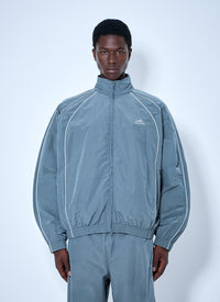 Balenciaga Men Zip-Front Track Jacket