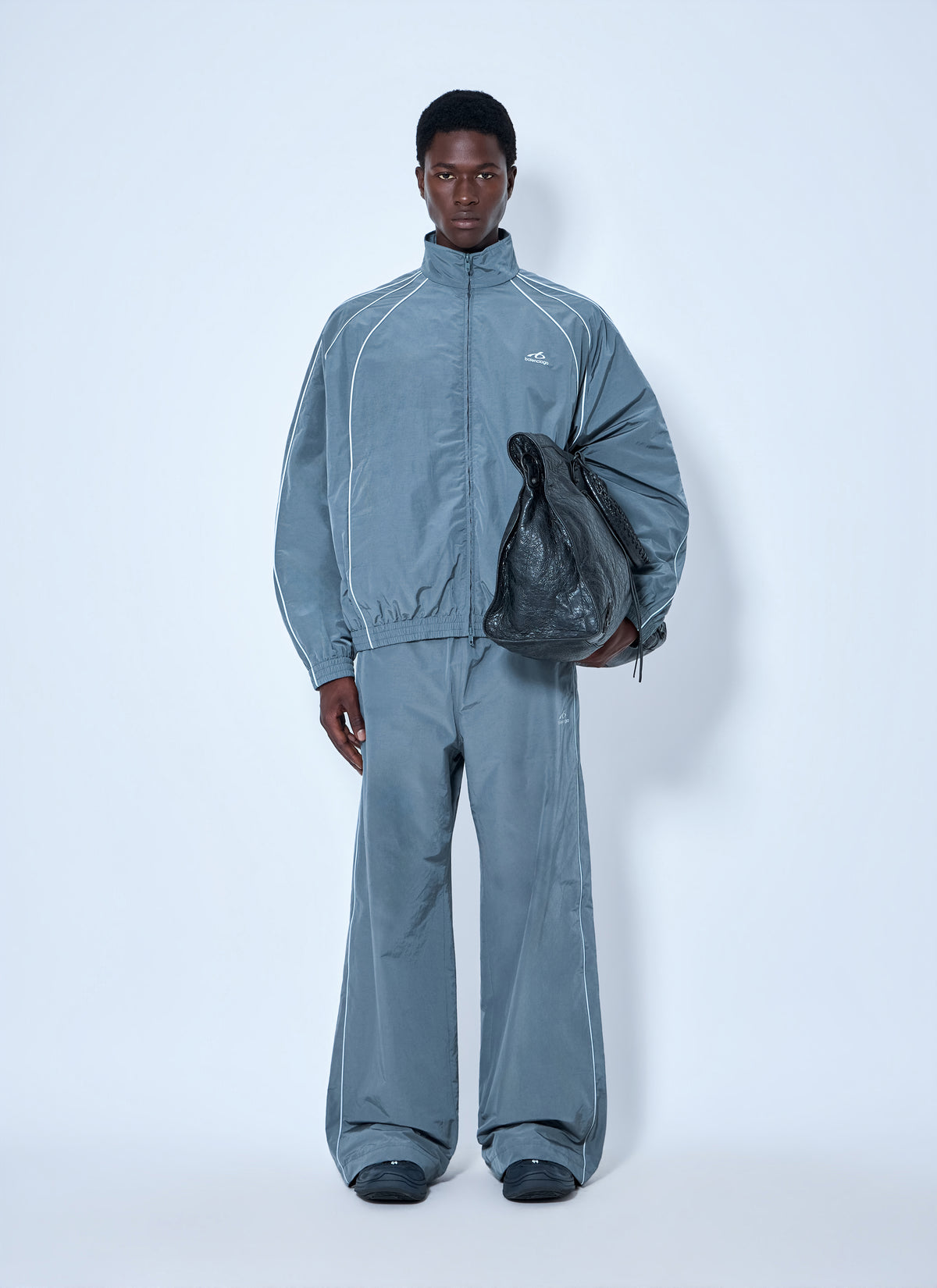 Balenciaga Men Zip-Front Track Jacket