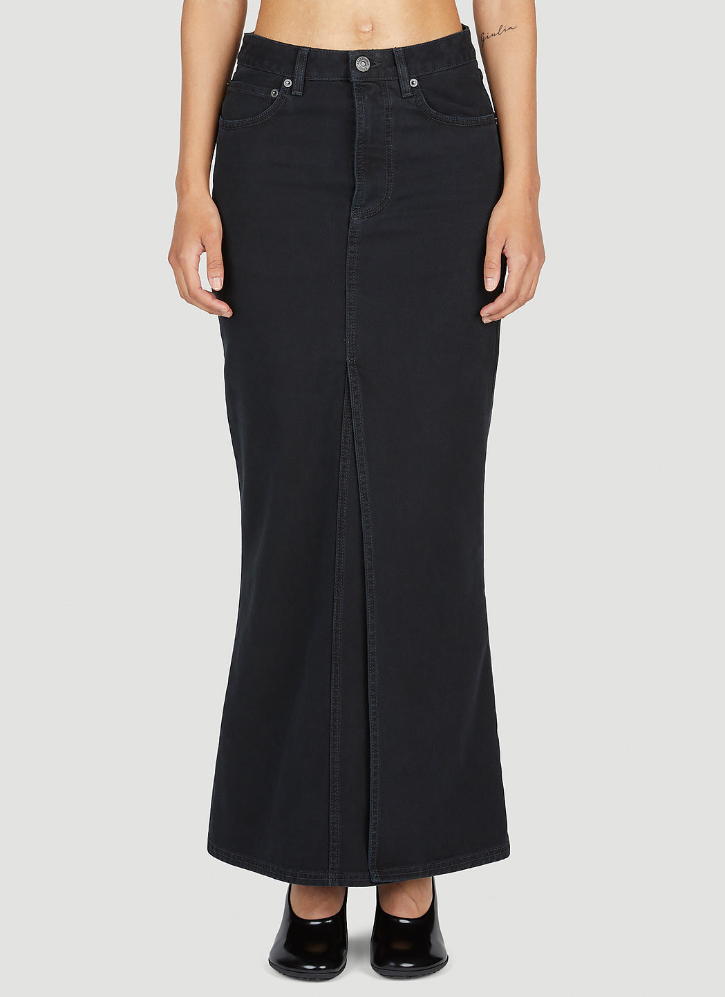 Balenciaga Balenciaga Women Denim Maxi Skirt