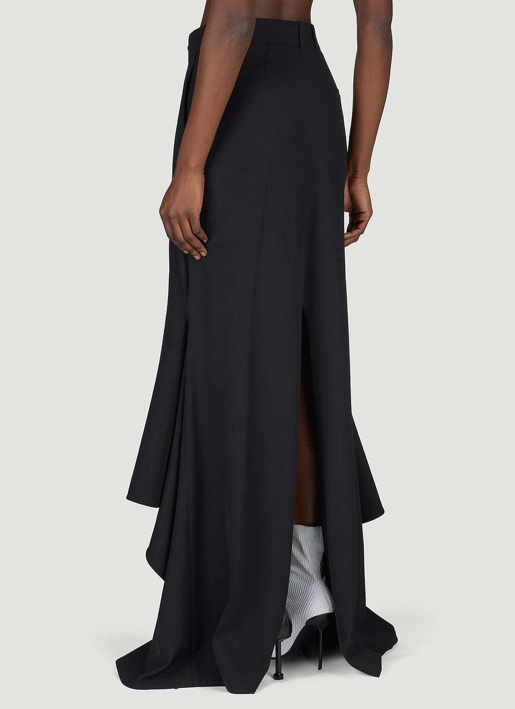 Balenciaga Women Godet Draped Skirt