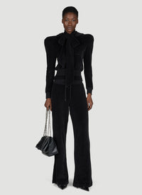 Balenciaga Balenciaga Women Scarf Turtleneck Terry-Cloth Blouse