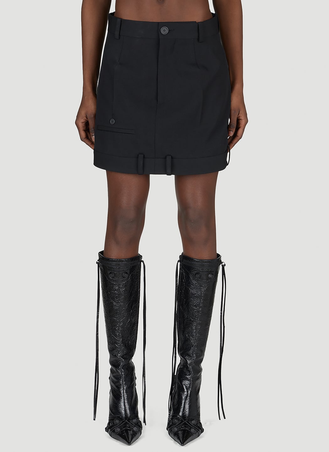 Balenciaga Balenciaga Women Deconstructed Mini Skirt