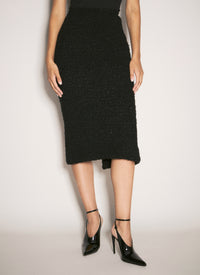 Balenciaga Balenciaga Women Boucle Midi Skirt