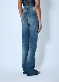 Balenciaga Women Logo Patch Jeans