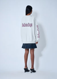 Balenciaga Women Logo Motif Sweatshirt Dress