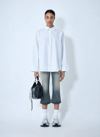 Balenciaga Women Lace-Up Shirt