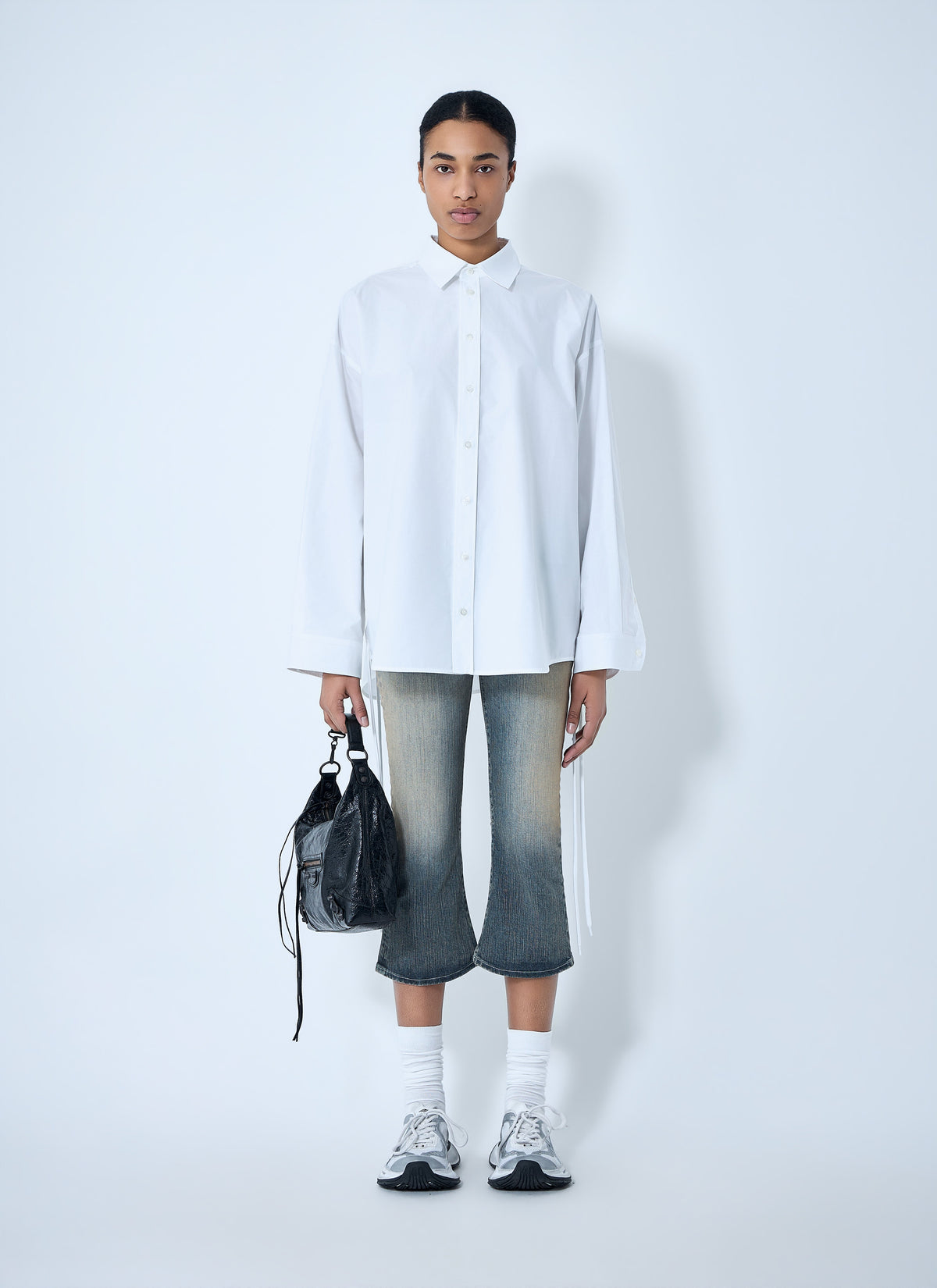 Balenciaga Women Lace-Up Shirt