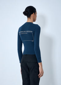 Balenciaga Balenciaga Women Star Embroidered Ribbed Top