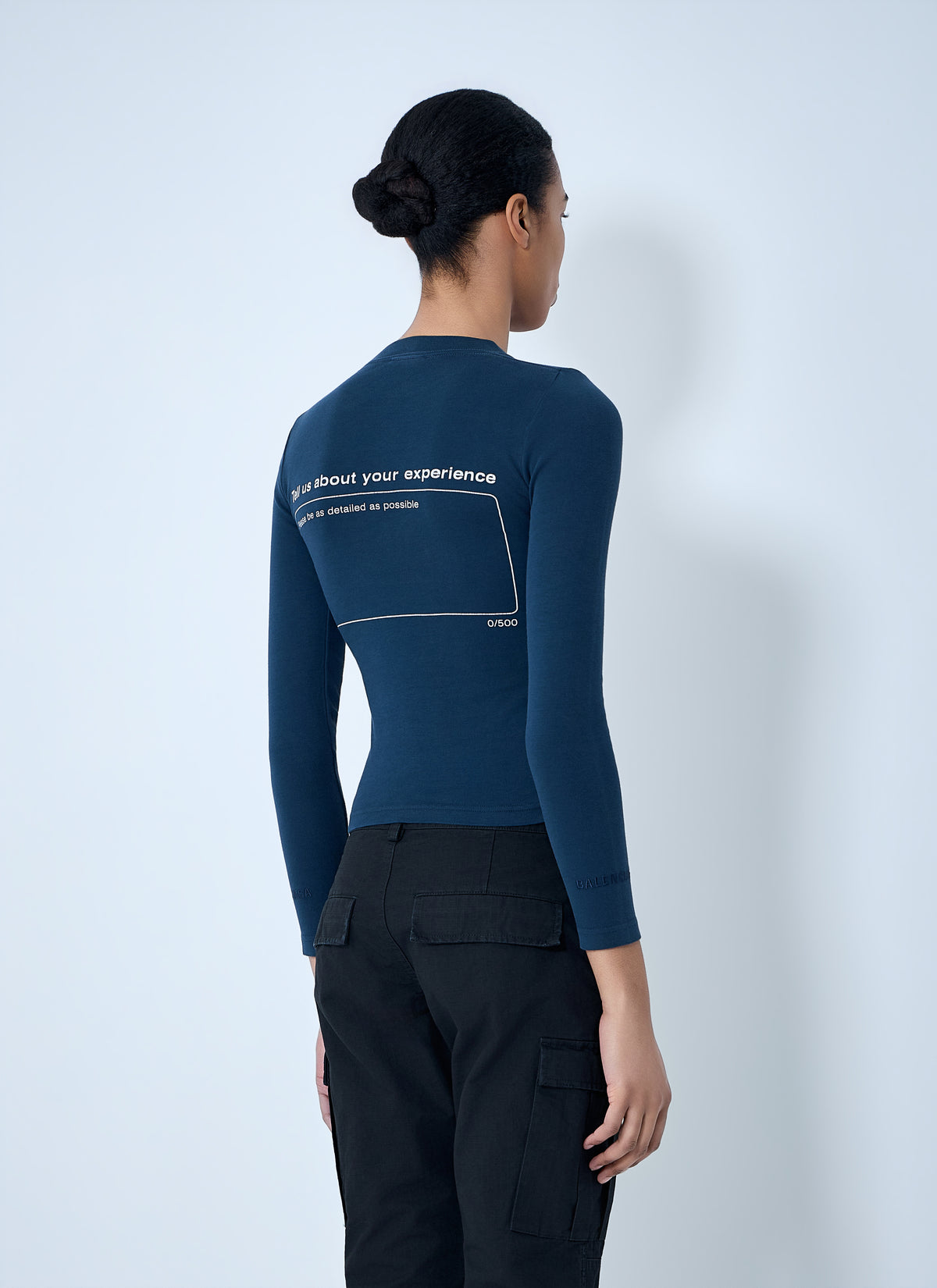 Balenciaga Balenciaga Women Star Embroidered Ribbed Top