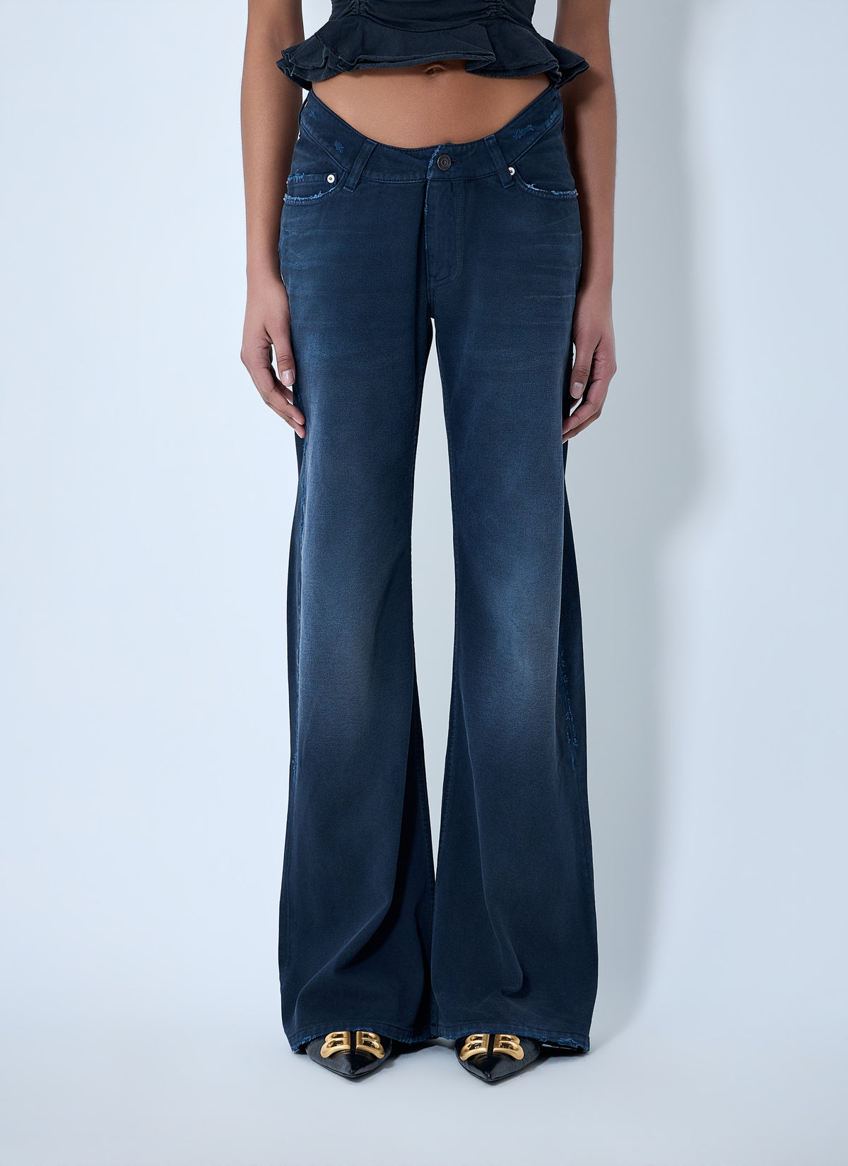 Balenciaga Balenciaga Women Curved Waist Jeans