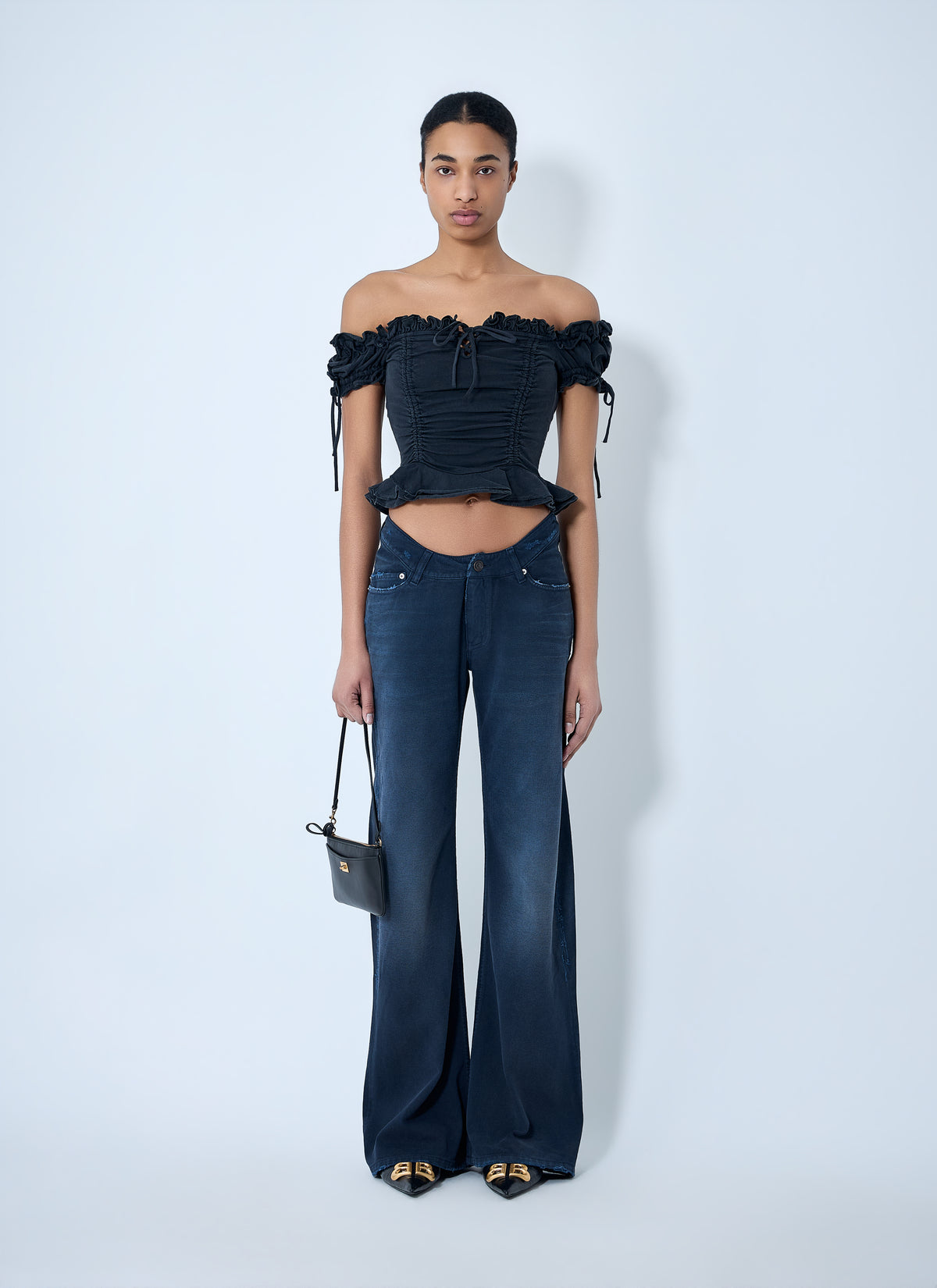 Balenciaga Balenciaga Women Curved Waist Jeans