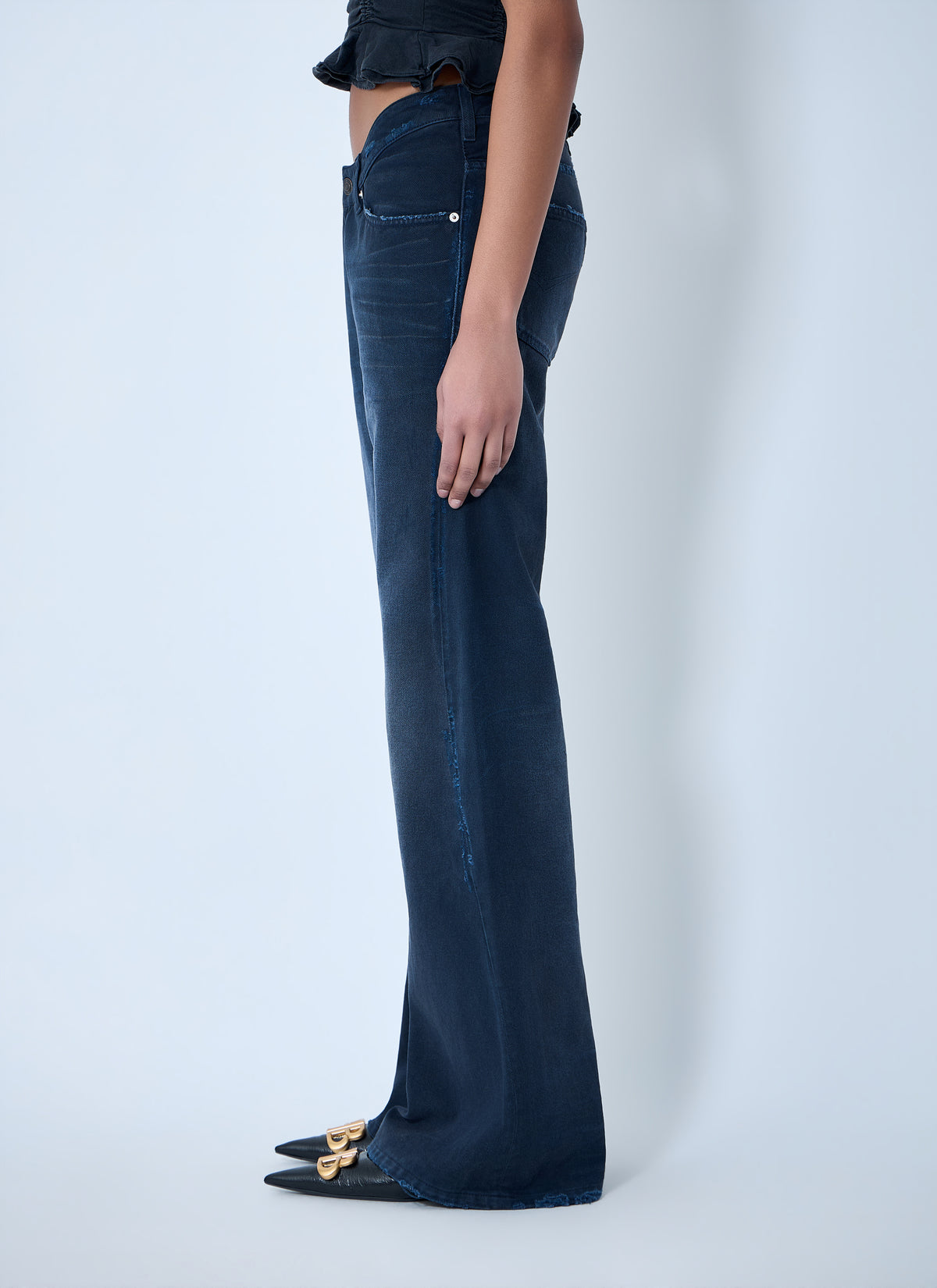 Balenciaga Balenciaga Women Curved Waist Jeans