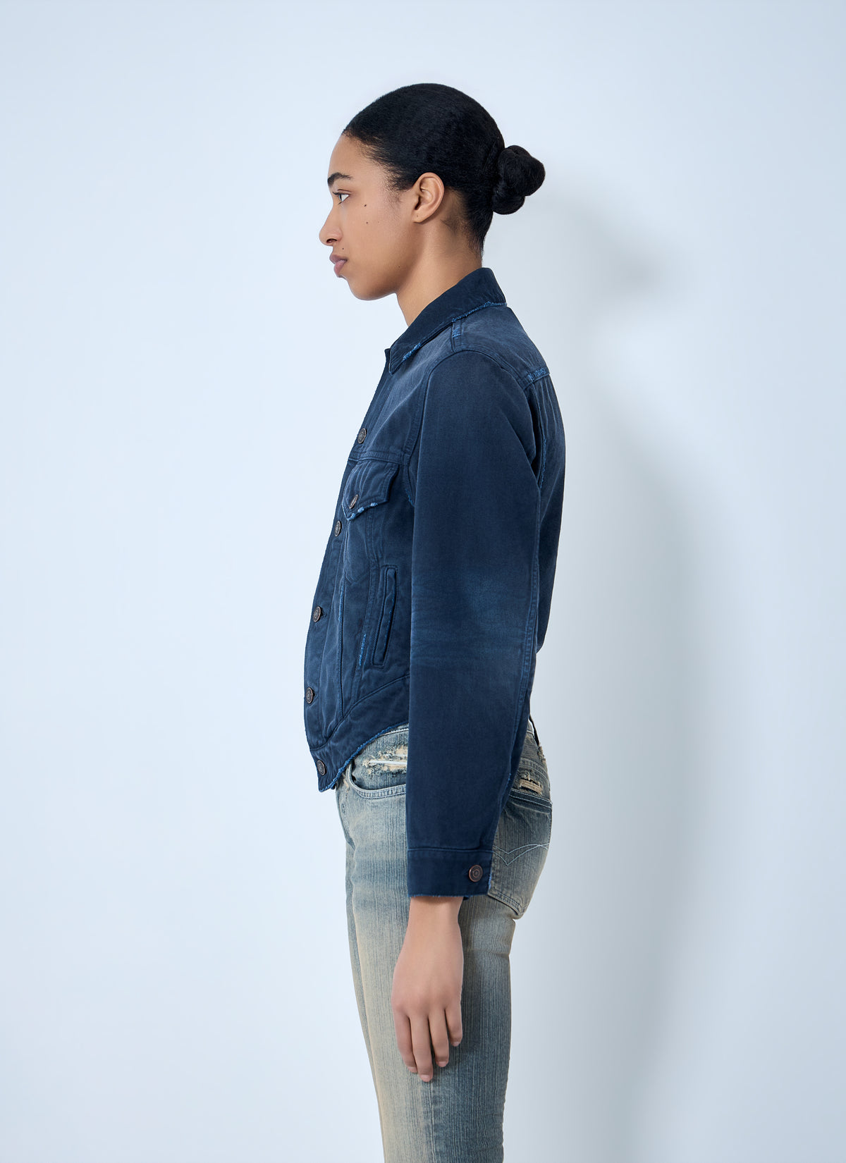 Balenciaga Women Curved Waistband Jacket